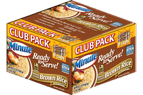 Ready-to-Serve Whole Grain Brown Rice • 8 ct x 4.4 oz