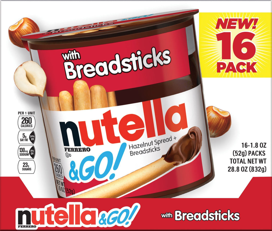 Nutella & Go with Breadsticks • 16 ct x 1.8 oz