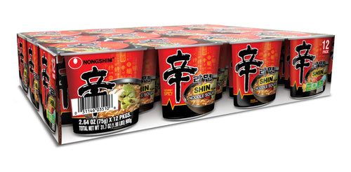 Shin Cup Noodle Soup • 12 pk x 3.03 oz