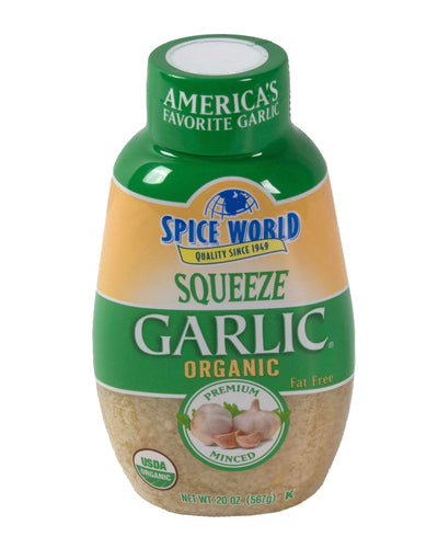 Organic Minced Squeeze Garlic • 20 oz