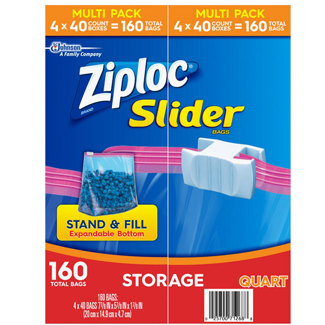 1-Qt Slider Storage Bags • 160 pk.