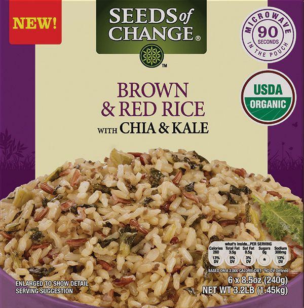 Brown & Red Rice With Chia & Kale • 6 pk x 8.5 oz