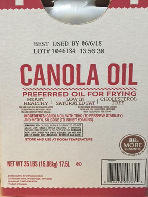 Canola Oil • 35 lbs