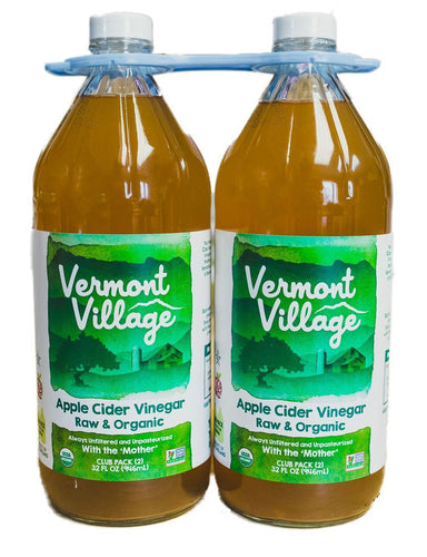 Raw Organic Apple Cider Vinegar • 2 pk x 32 oz.