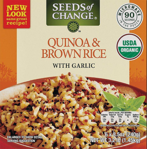 Quinoa & Brown Rice with Garlic • 6 pk x 8.5 oz