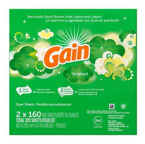 Original Scent Dryer Sheets • 2 pk x 160 ct.