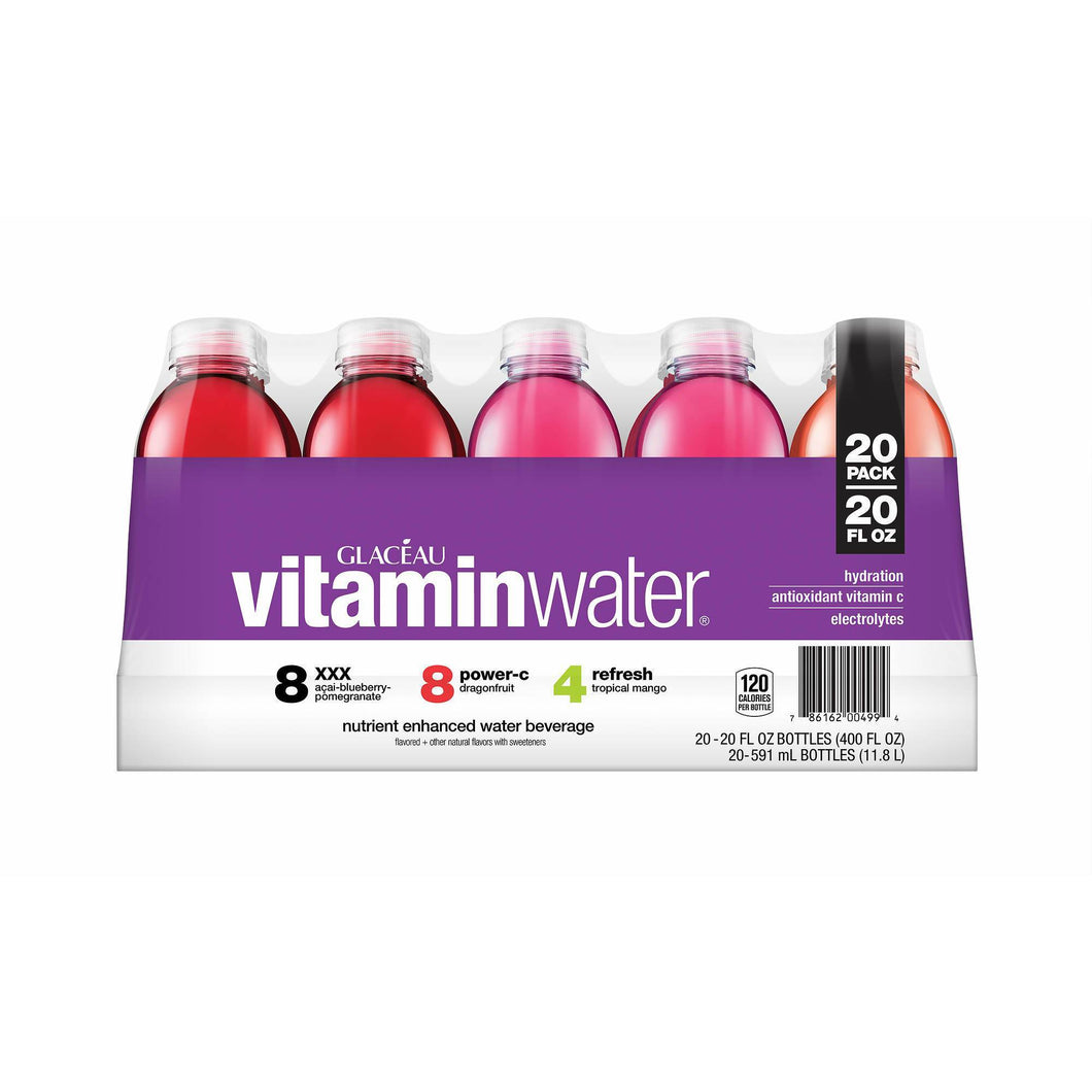 Vitaminwater Variety Pack • 20 pk x 20 oz