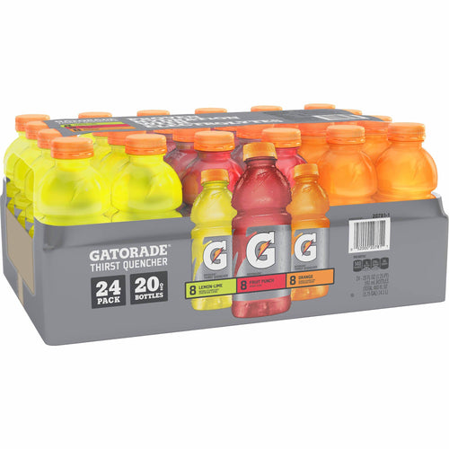 Lemon Lime, Fruit Punch, Orange • 24 pk x 20 oz