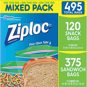 Clear Snack Bag and Sandwich Bag Mixed Pack • 495 pk