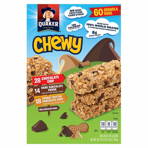 Chewy Granola Bars Variety Pack • 60 ct