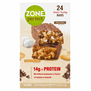 Nutrition Bar Fudge Graham and Chocolate Peanut Butter Bars • 24 ct x 1.76 oz