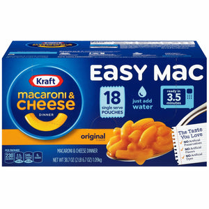 Easy Mac Macaroni & Cheese Dinner • 18 pk x 38.7 oz