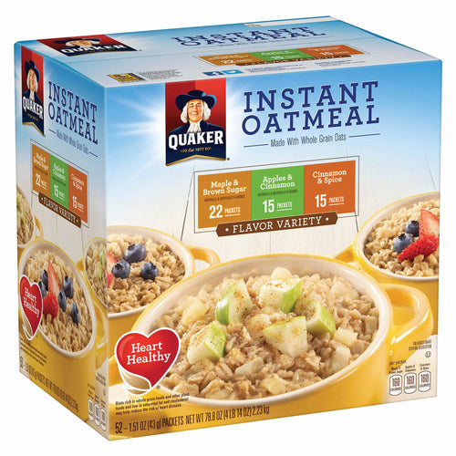 Instant Oatmeal Variety Pack • 52 pk x 1.46 oz