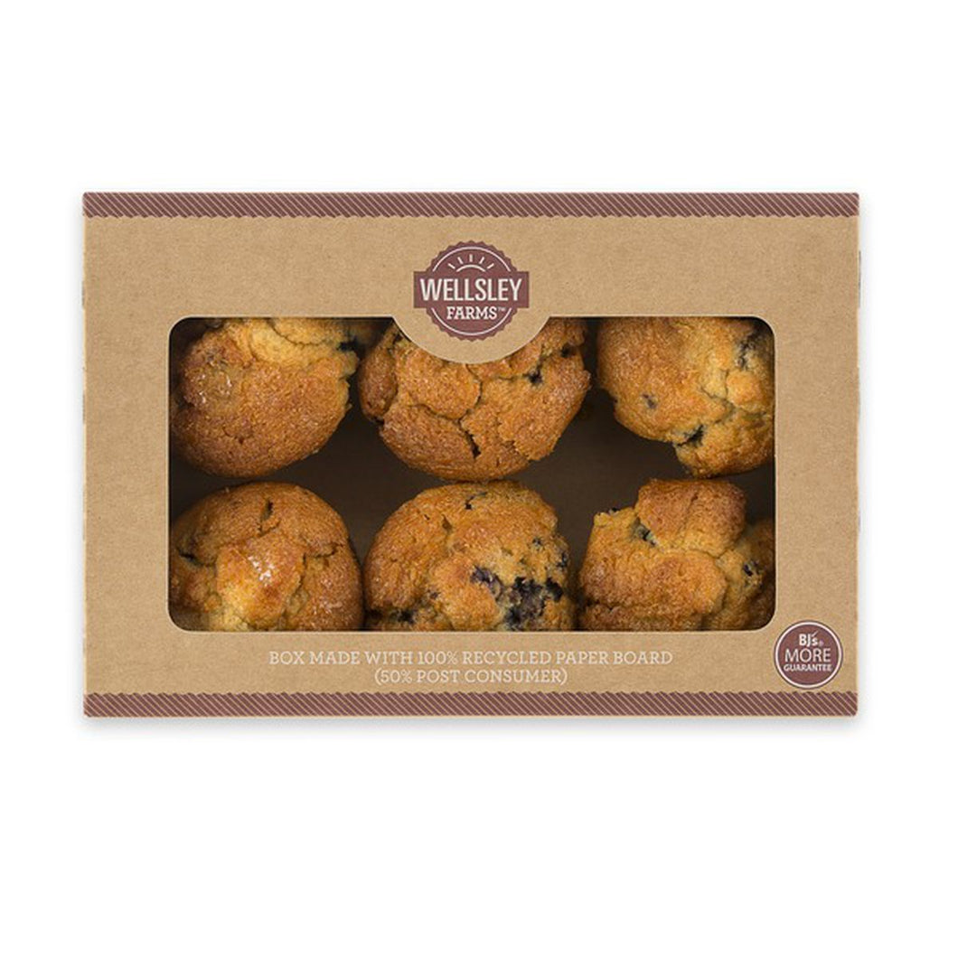 Muffins [Blueberry | Chocolate Chip | Corn | Raisin Bran | Cinnamon Coffee Cake] • 6 ct