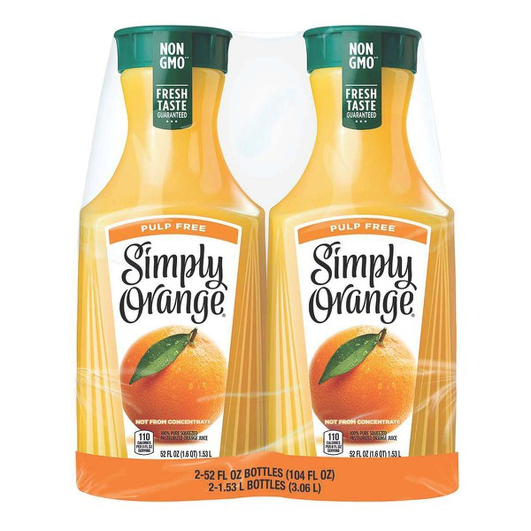 Pulp Free Orange Juice • 2 x 52 oz