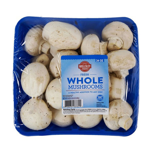 Wellsley Farms Whole Mushrooms • 24 oz